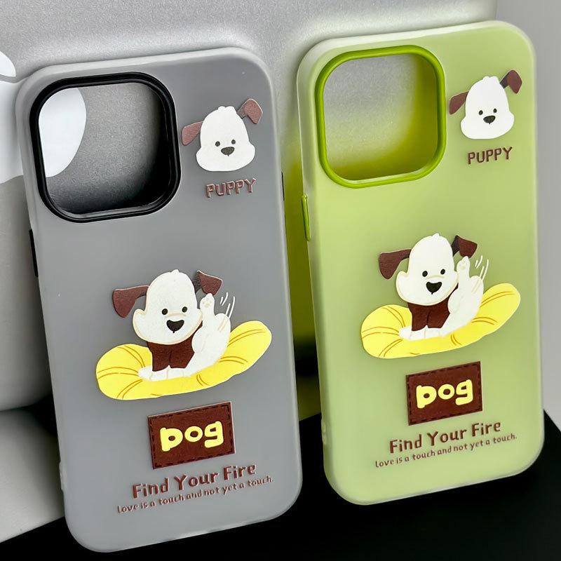 Zhitai Jelly Skin Case for iPhone 11/12/14 Pro Max & 15 Pro – Cartoon Design