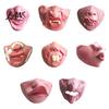 Funny Character Masque for Adults Latex Halloween Half Face Adults, Scary Horror Party Humorous Photo Booth Props with Elastic Strap Cosplay, Carnival