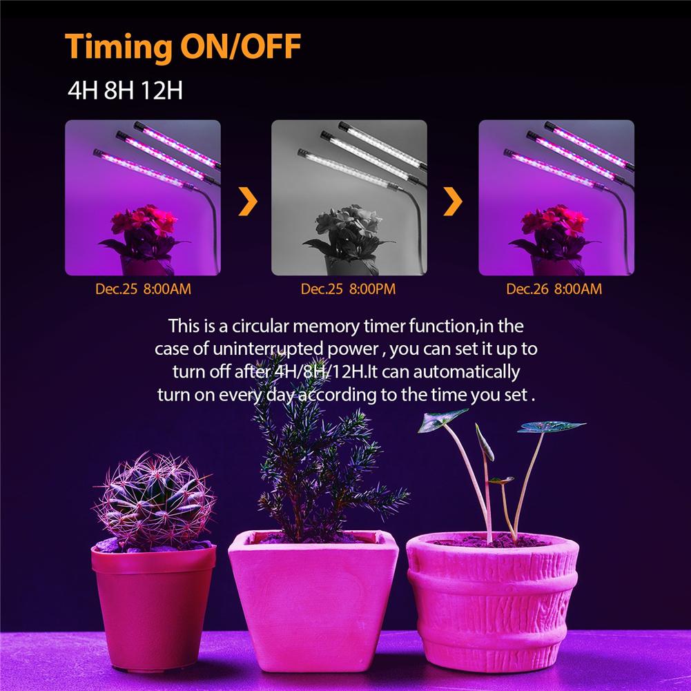 Metal Led Grow Light Usb Phyto Full Spectrum Lamp For Indoor Plants Seedlings Flower