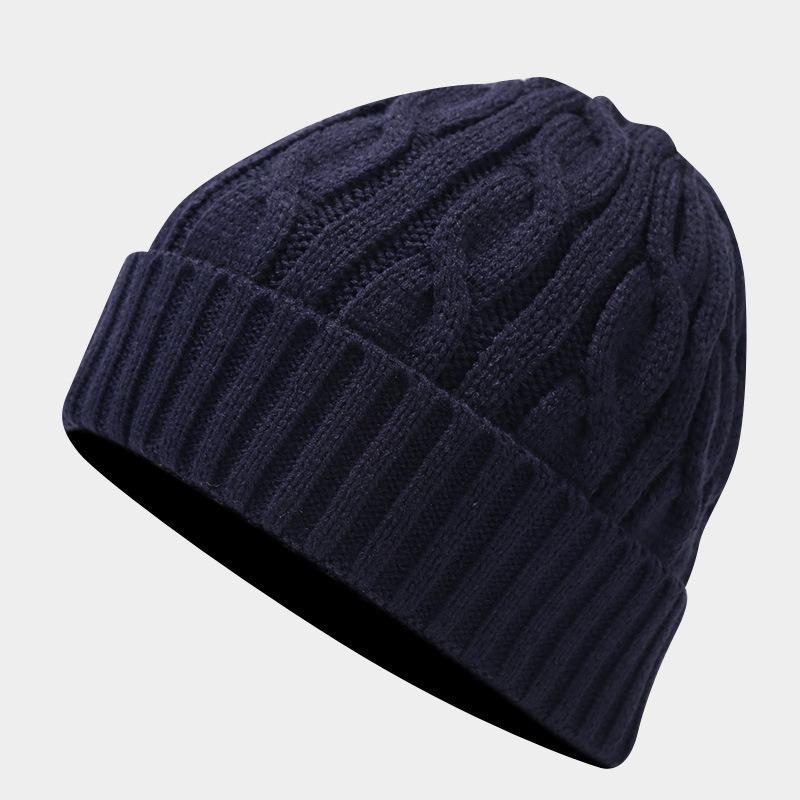 Autumn and Winter New Retro Twist Thickened Warm Hat Scarf Gloves Three-piece Hot-selling Cold-proof Set