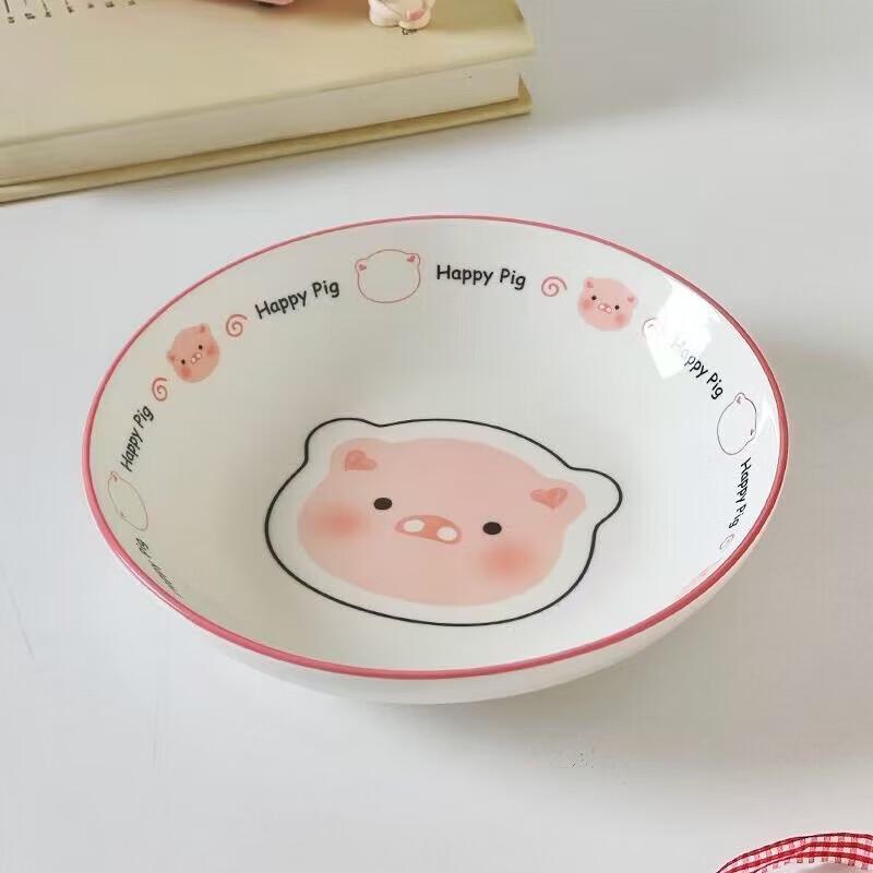 Zhishi Cute Cartoon Underglaze Ceramic Dinnerware Set