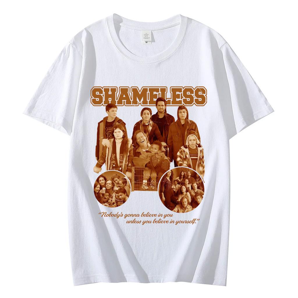 Limited TV Series Shameless Graphic T Shirts Fashion Vintage Short Sleeve Tshirt High Quality Cotton Oversized Tshirts Unisex