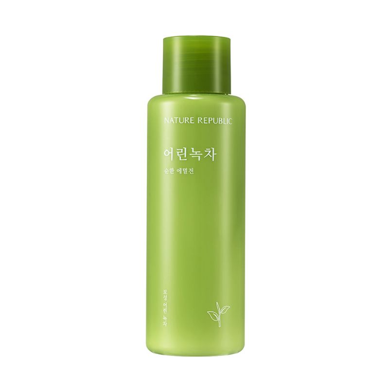 Nature Republic Mild Green Tea Emulsion Gentle Hydrating Face Lotion for Sensitive Skin 155ml