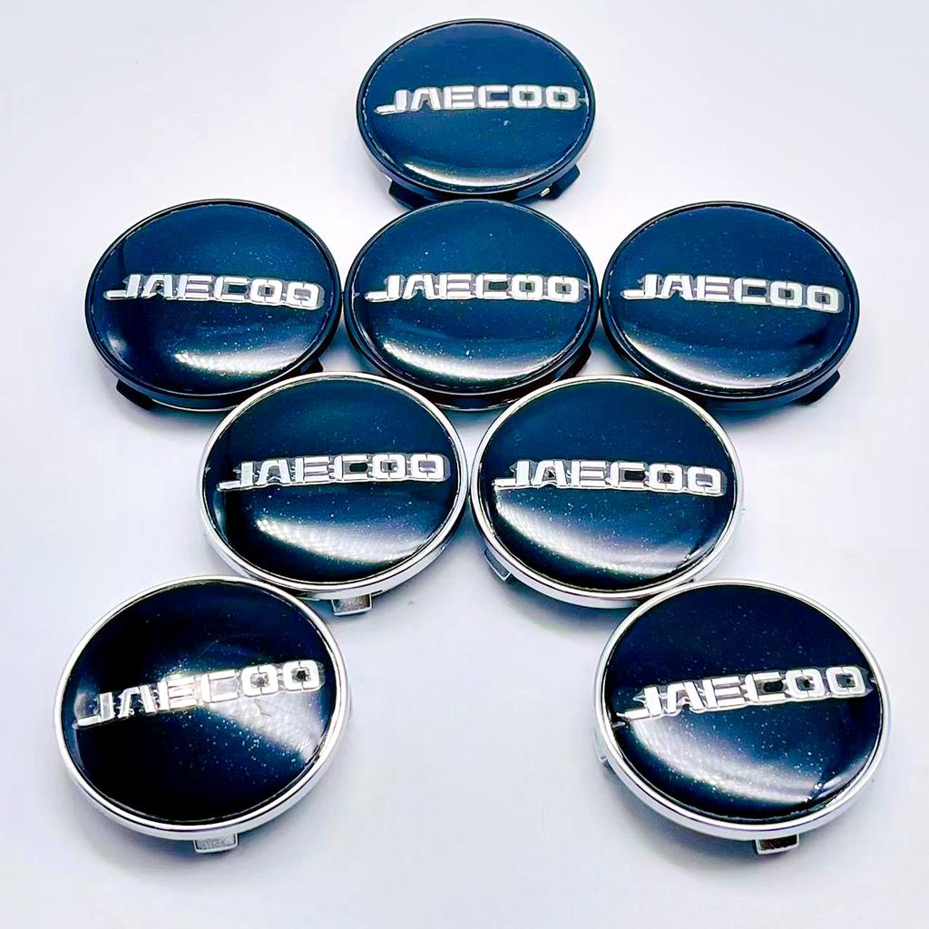 4pcs 3D 61mm For Car emblem Wheel hub Center Cap Rim Cover Hub Cap JAECOO Badge covers sticker Decals Styling accessories