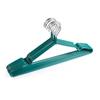 10pcs I KNOW Custom Color Waterproof 10PCS PVC Hanger 40CM Household Non-slip High Quality Metal PVC Colorful Clothes Hanger