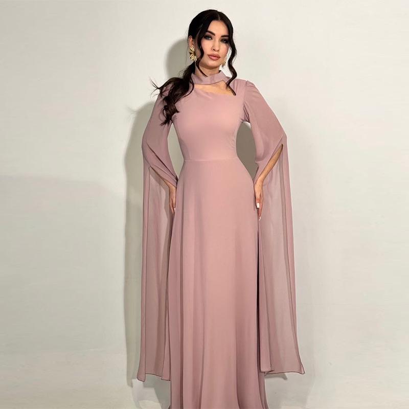 

2025 Women s Sexy Slimming Long-Sleeve Slim-Fit Dress XS