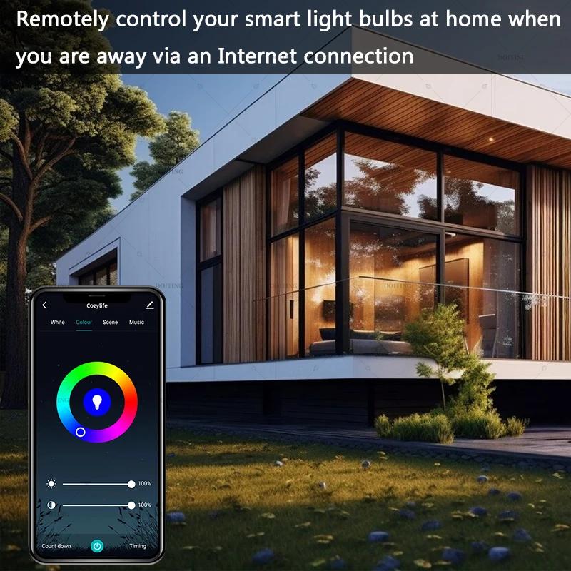 Wifi/BLE Smart Led Light Bulb Alexa Led Lamp E27 RGB 110V 220V Smart Lamps For Google Assistant Smart Home