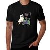 Spooky Kitties Tshirt Work Short Sleeve Cotton Top