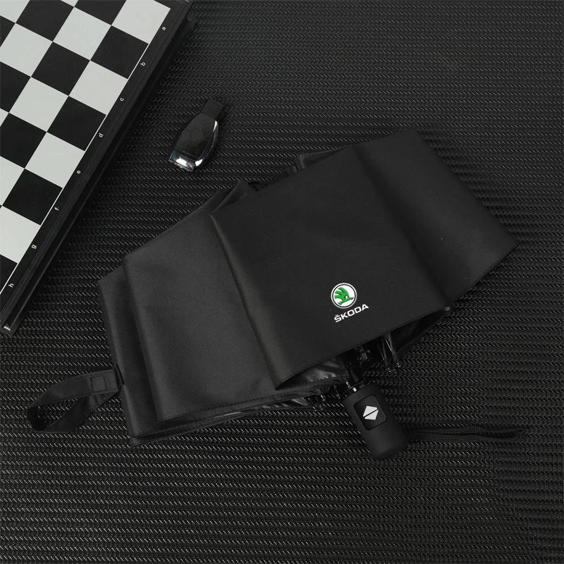 Car Auto-folding Automatic Umbrella/Sunshade Car Accessories for Skoda Octavia A5 A7 Fabia 1 Superb Kamiq Rapid Citigo S Kodiak dnhr35