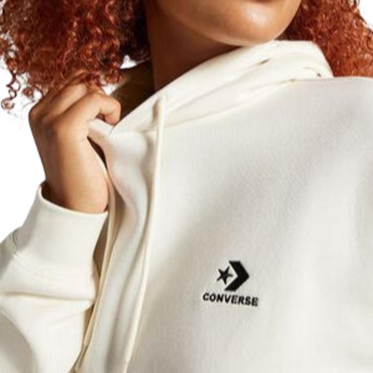 Converse Go To Embroidered Star Chevron Sweatshirt Unisex White 10024509-A17