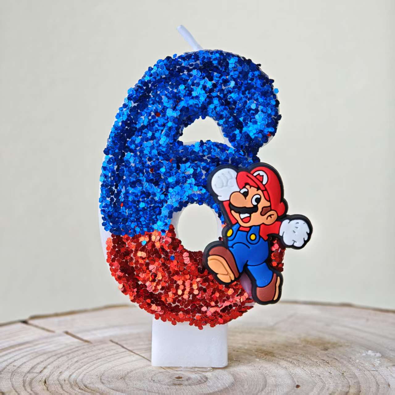 

Super brother Mario Number Candles 0-9 for Birthday Cake Decoration, Party Supplies, Kids Gift