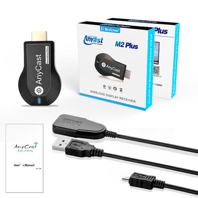 Bezdrôtový WiFi Display TV Dongle Prijímač pre AnyCast M2 Plus pre Airplay 1080P HDMI TV Stick pre