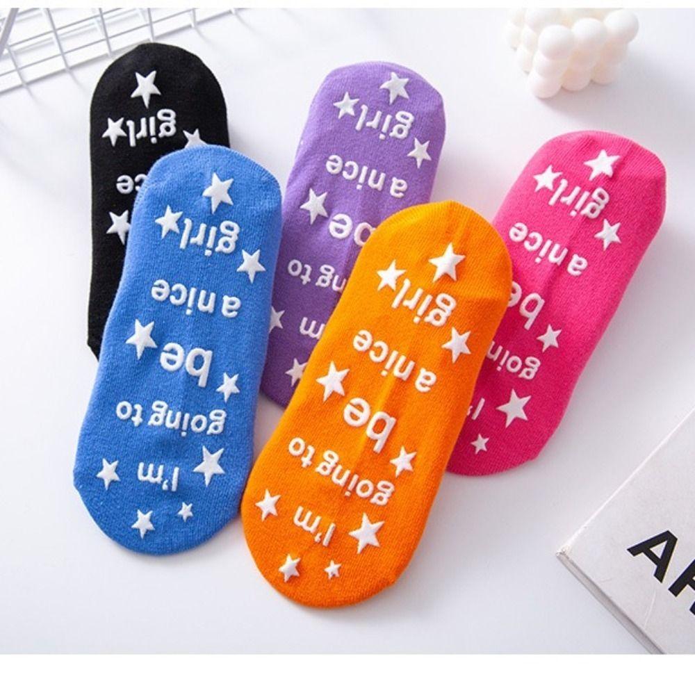 

1 Pair Non-Slip Pilates Sock Silicone Grip Sock Exposed Instep Backless Yoga Socks Women