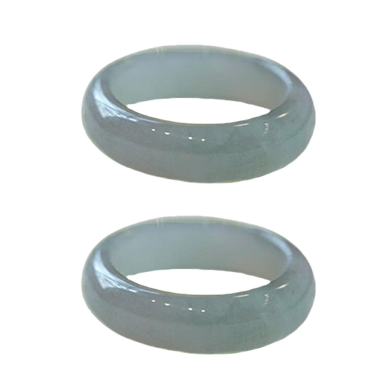 

Модные кольца из натурального стекла, украшение, портативные для женщин, простые, в ретро китайском стиле, праздничные подарки с подарочной коробкой разноцветный