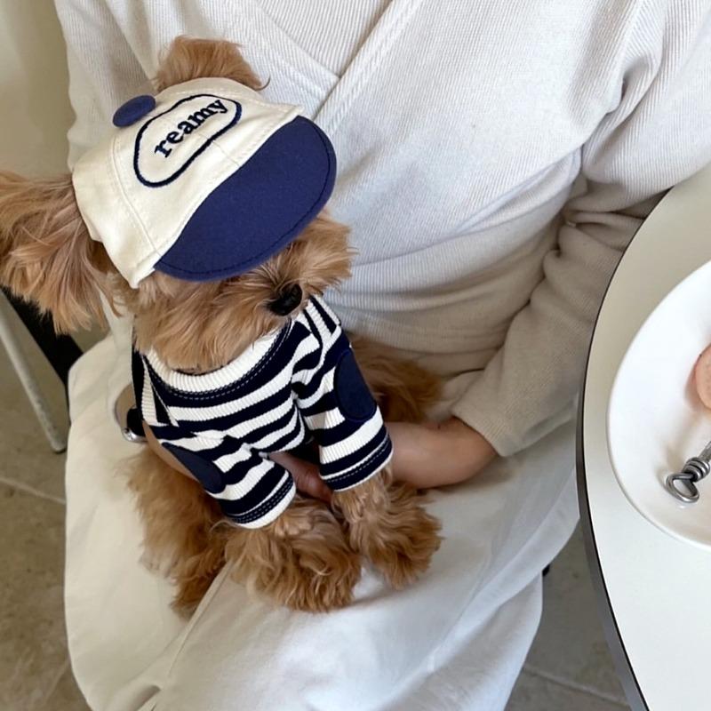 

Black Striped Pet Dog Clothes Summer Cartoon Teddy T-shirt Yorkshire Two Leg Clothes Small Dog Soft Pullover XS чёрный