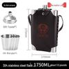 Russian-Style Stainless Steel Portable Hip Flask