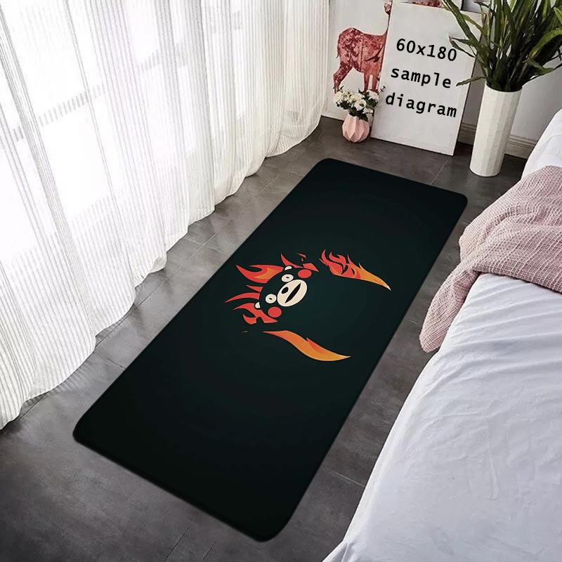 Interior Floor Mat Doormat Kawaii Kumamons Non-slip Foot Rug for Entryway Kitchen Carpet Bedroom Bedside Mats Home Decoration