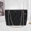 Rhombus casual tote bag, new retro chain bag, shoulder bag, underarm bag, simple and fashionable messenger women's bag.