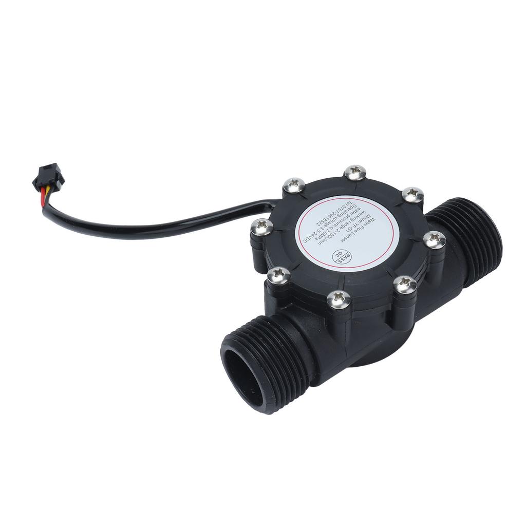 Water Flow Sensor Meter Flowmeter DN25 1.3in Nylon for Swimming Pool Pipe Water Works