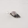 Black Rutile Gemstone 925 Sterling Silver Jewelry Designer Pendant 1.5" For Birthday Gift PP-70-32