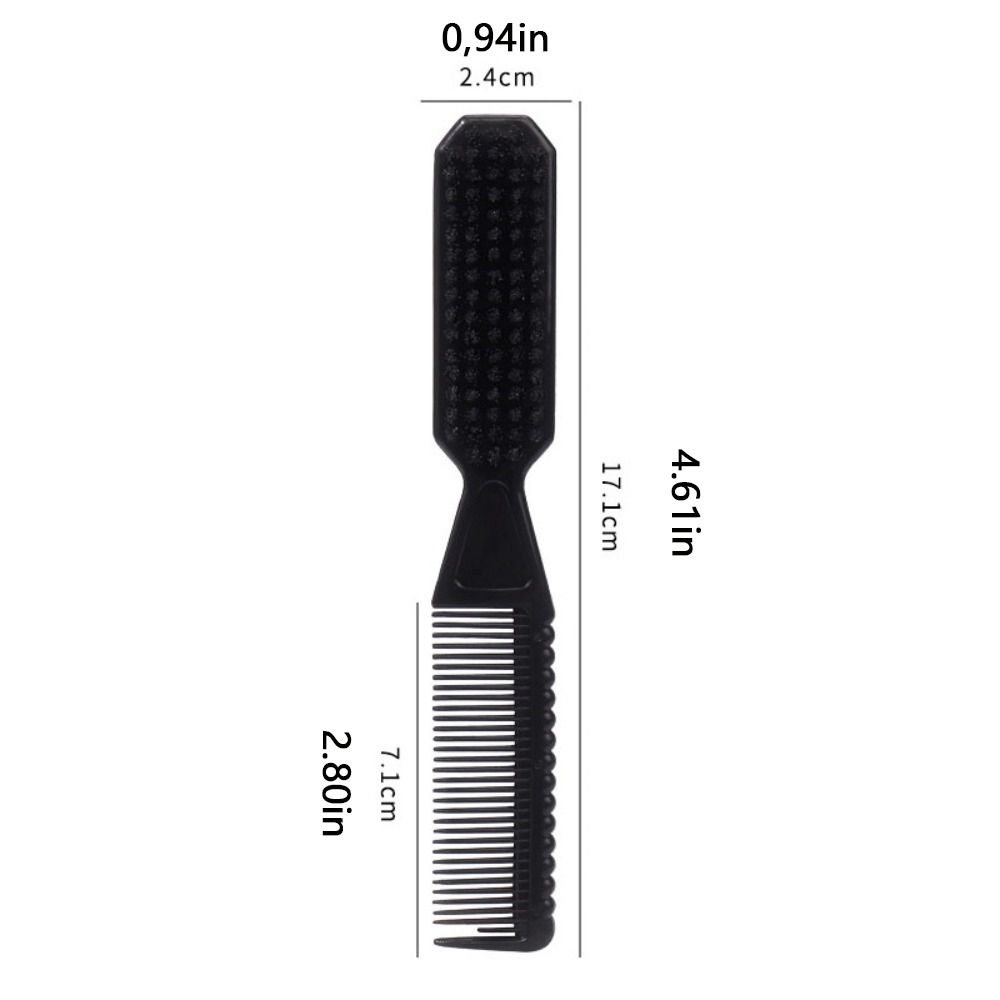 Vintage Double-sided Comb Small Size Multi-functional Comb 2-in-1 Styling Comb  Barber's Hair Brush