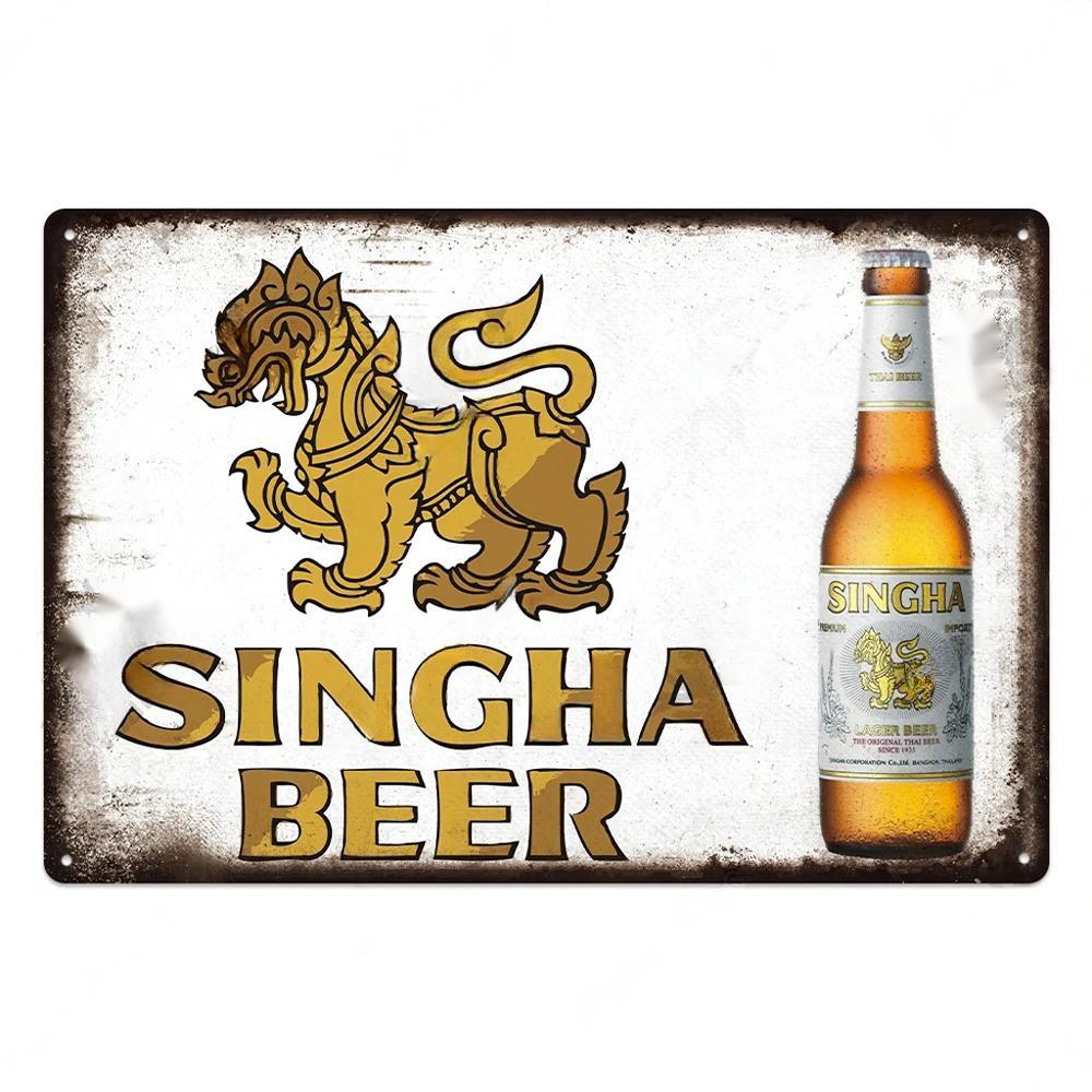 FJ Vintage Kovové Plechové Značky Dekor Pivo Plaketa Retro Plakáty Nástěnná Dekorace Talíř pro Bar Pub Restauraci