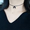 Elegant Black Crescents Moon Necklace Symbolizing Inner Strength And Endless Possibilities for Fashionable Women