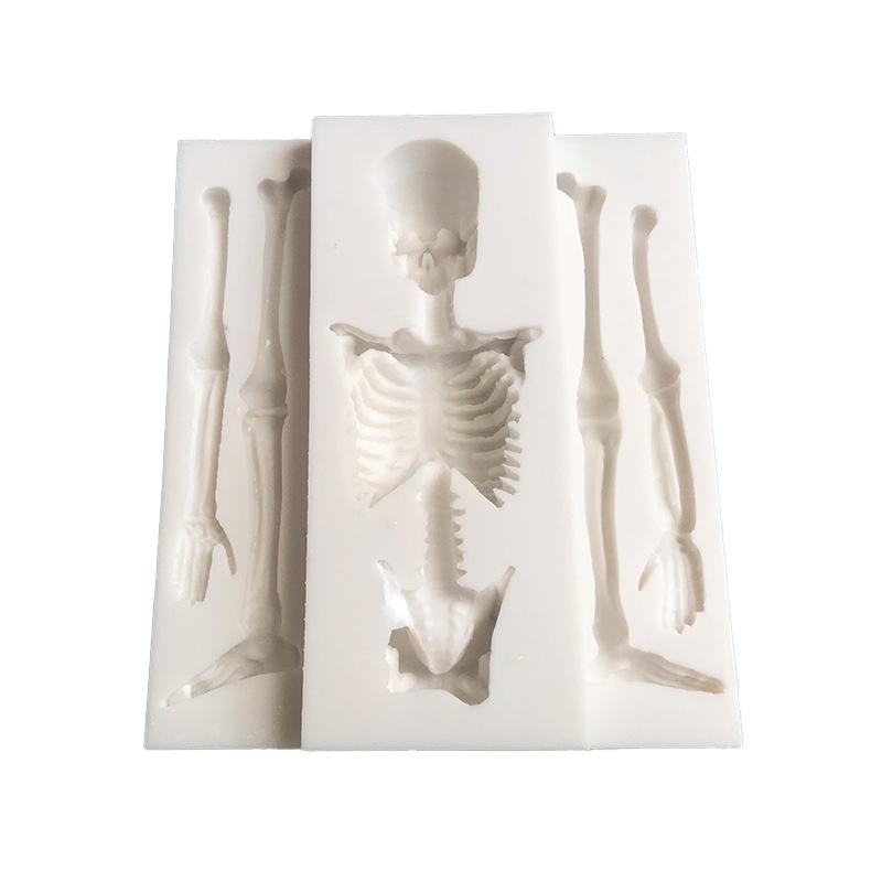 

Skull Silicone Mold DIY Halloween skeleton Chocolate Mold Decorating Moulds for Kitchen Baking Cake Gummy Sugarcraft 2026 New