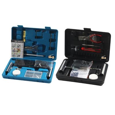Kit de Reparación de Neumáticos de Coche Herramienta de Tapón para Pinchazos Neumático Pinchazo Universalmente para Tiras de Neumático Remover Pegamentos Kit de Herramientas de Reparación