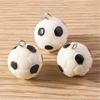 5Pieces Football Pendants Jewelry Making Part Fashion Accessory Perfect for Unique Jewelry Making and Craft Accessories