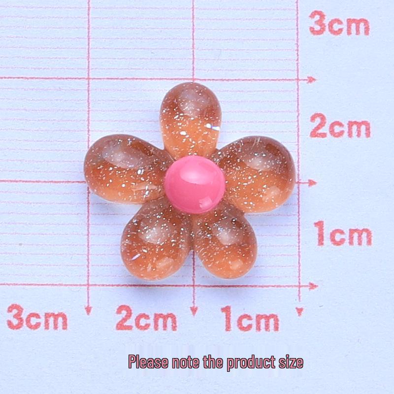 Ice-Clear Fine Glitter Flower Resin Fridge Magnet & DIY Phone Case Craft Supplies