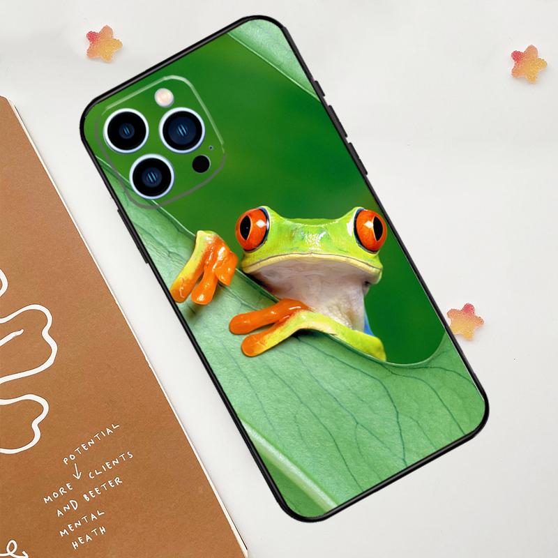 

Чехол для телефона Зеленая лягушка Дикая природа Для iPhone 17 Pro Max 11 14 15 16 Pro Max 12 13 mini 16 Plus 16e 17 Air Funda iPhone 17Pro MAX