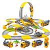 Rail Cartoon Car Engineering Assembly Model Toy Creative Fun Interactive Assembly Train Track Model Family Companion Toy Gifts