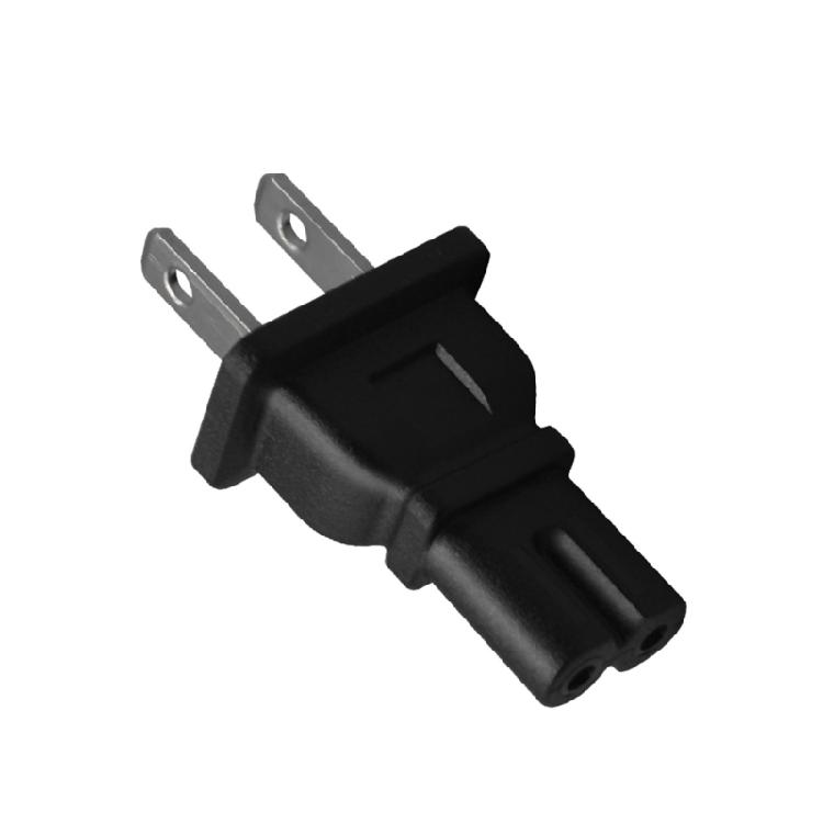 US 2pin Male Plugs to IEC 320 C5/C7 Adapter Cable US Power Adaptor Plugs
