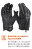 Daytona Motorcycle Leather Smartphone Partial 61734 Gloves, (Goat Leather), Winter, Summer, Fall, Spring, Compatible, Zippered, Fit, Black, XL,