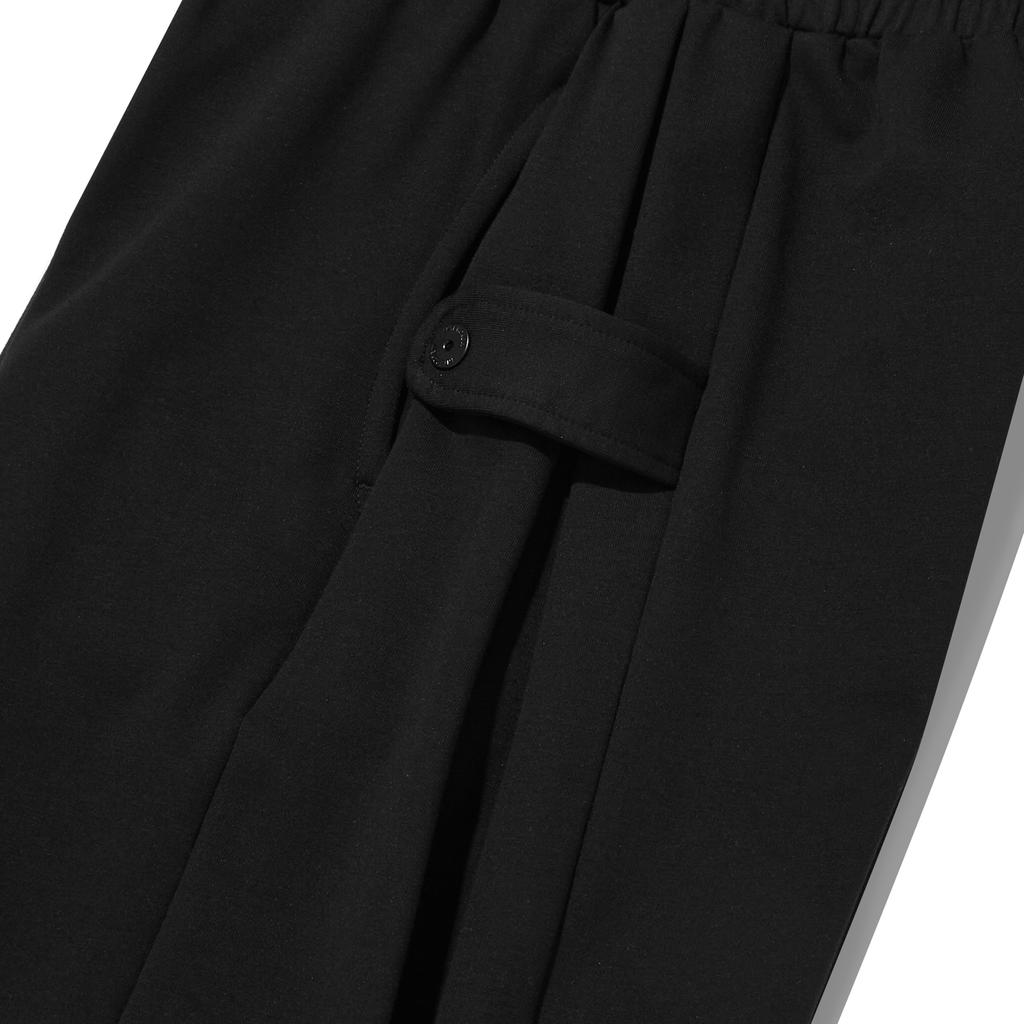 Intercrew Side-Tuck 3/4 Jersey Shorts Black Ita2Rm03Abk