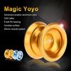 Metallic Aluminium Alloy Yo-Yo Professional CNC Lathe Precision Durable Anodized Surface Advanced 8 Ball KK Bearing Gold For Trick