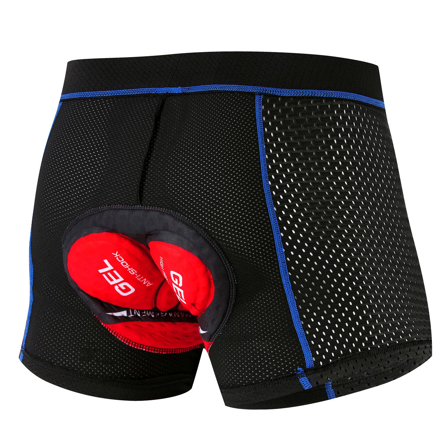 

Men s Breathable Quick-Dry Printed Cycling Shorts with Thick Silicone Pad Small