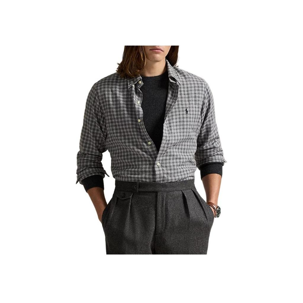 Polo Ralph Lauren Classic Fit Plaid Twill Long Sleeve Shirt Men shirts 710954626-008