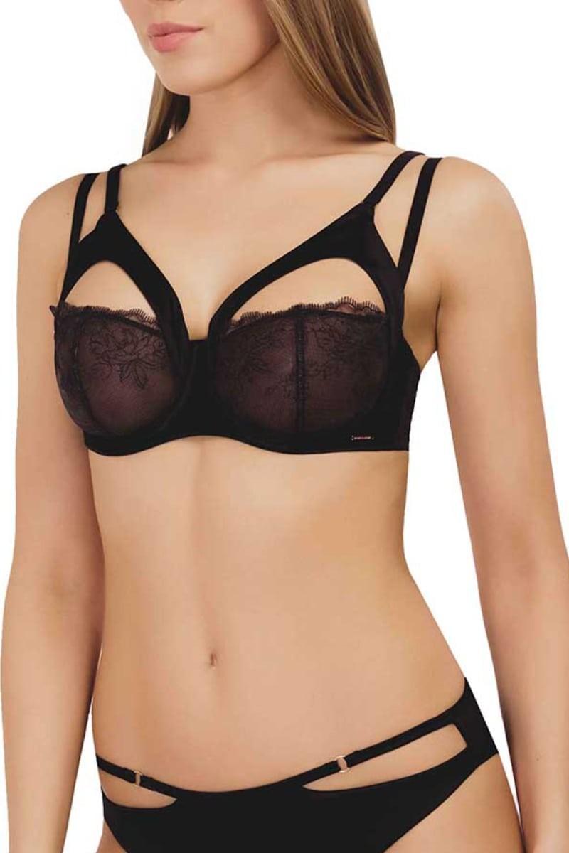 

Бюстгальтер із м якою чашкою Marc & Andre (55952) 70B прозорий колір чорний