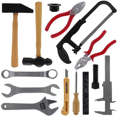 14/28pcs Mini Simulation Repair Tool Wrench Caliper Nut Hammer Cognitive Tools Household Maintenance Equipment Birthday Gift
