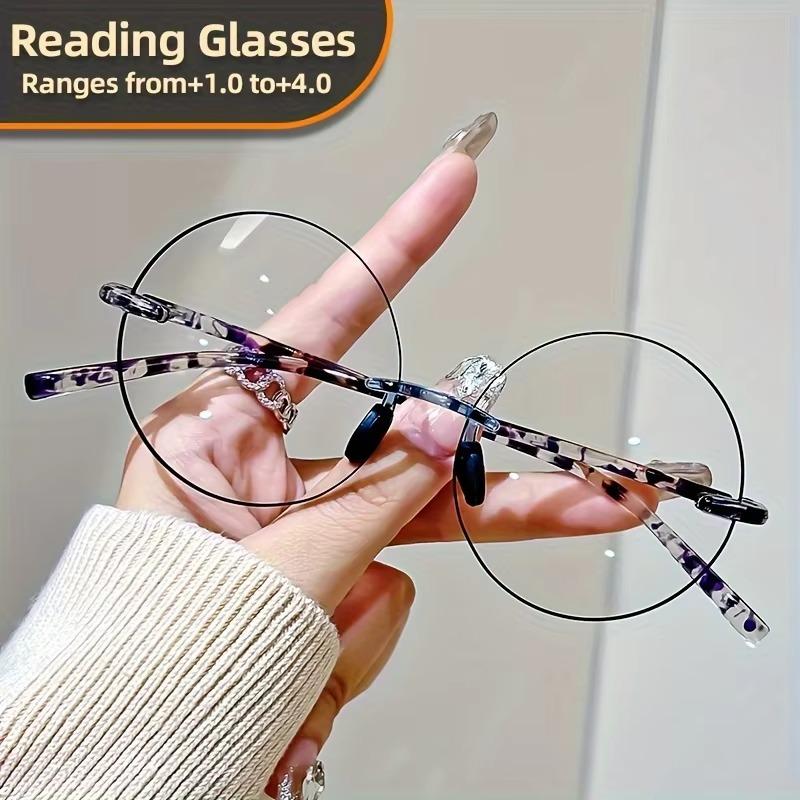 Vintage Round Large Frame Reading Glasses for Men and Women Retro Presbyopia Eyeglasses Fashion Eyewear +1.0+4.0