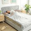 Electric Blanket 180x130 cm 10 Temperature Levels Timer Machine Washable, Gray LED Screen