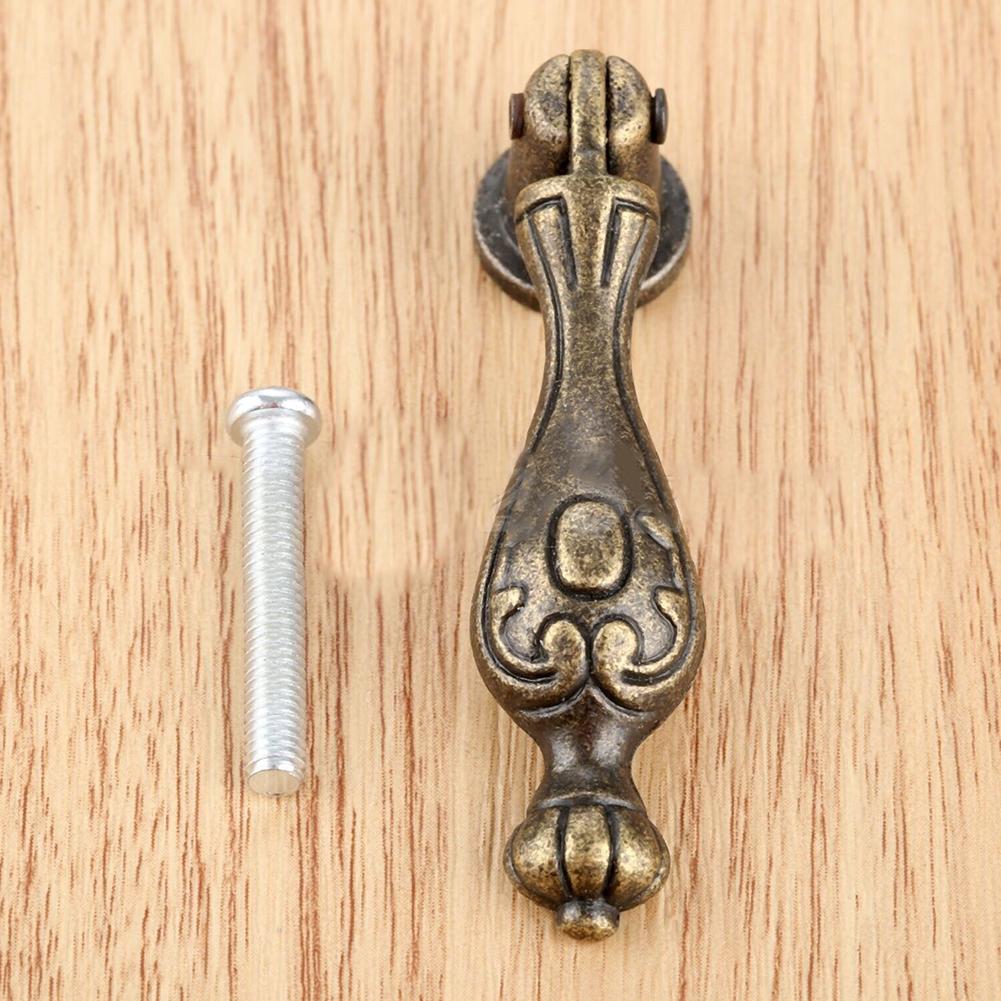Antique Bronze Cabinet Knob Drawer Closet Pendant Drop