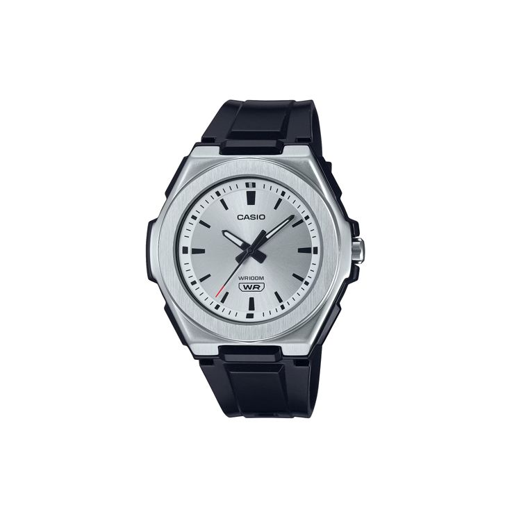 

Casio Standard Series 100 Meters Waterproof Quartz Movement Resin Strap Watch Men watches Silver LWA-300H-7E2V Silver Dial