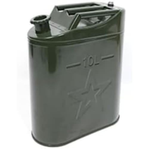 FiveLn Portable Gasoline Can, Diesel Can with Filling Nozzle, Vertical Fuel Tank, Large Capacity, Kerosene, Car Fuel Tank, Safe, Anti-Static (10 L + I