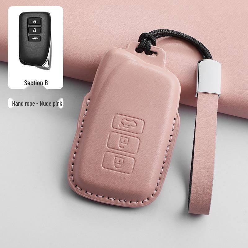 Handmade Natural Leather Key Holder for Lexus Women