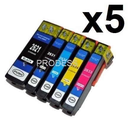 

Cartouches d encre compatibles Epson T2636 26XL - Pack de 5 - Multi-couleurs