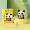 New Building Blocks Boys and Girls Panda Series Cute Orchid Flower Micro Particles Assembled Toy Birthday Gift