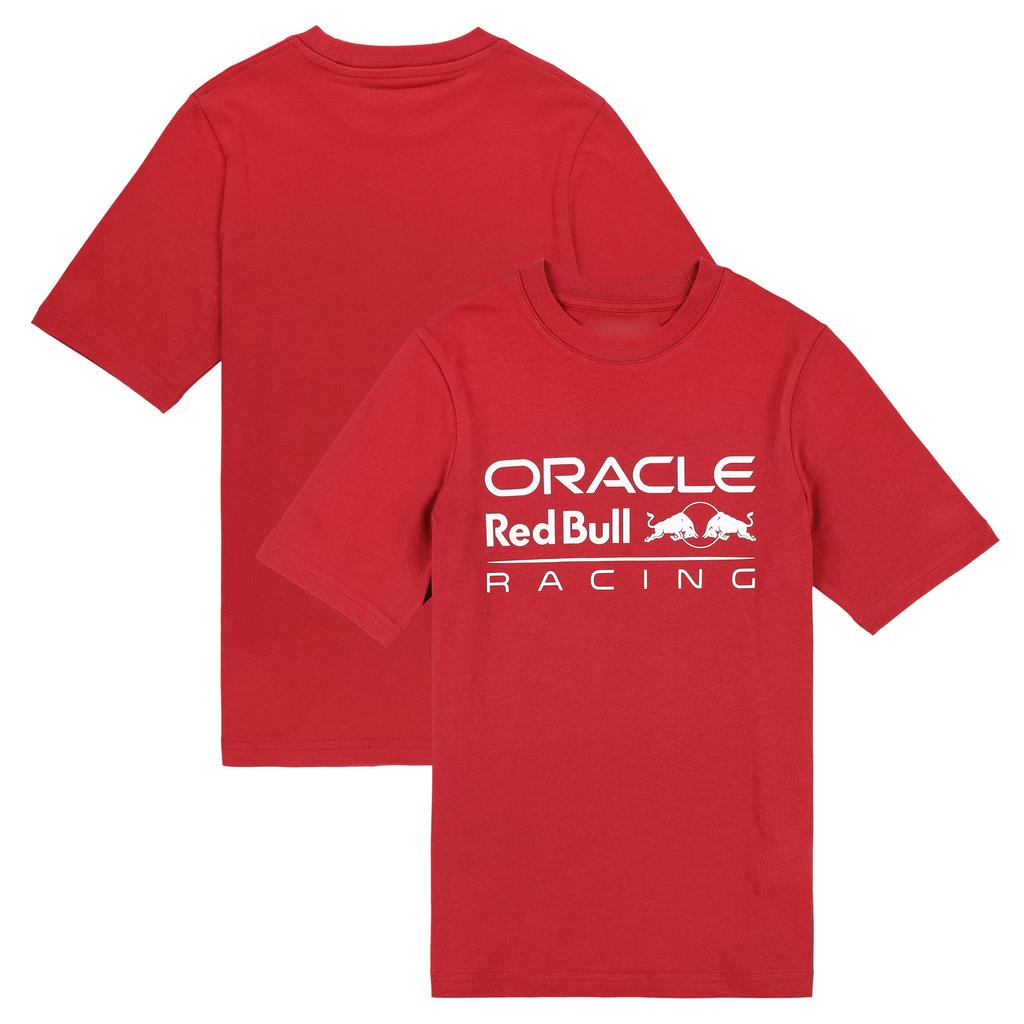 T-shirt con Logo Red Bull Racing Stampato Streetwear Uomo Donna Oversize Y2k Manica Corta Stampa Singolo Lato Alta Qualità Abbigliamento Femminile Maschile